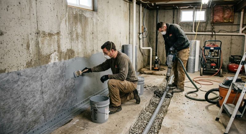 Basement Walls Waterproofing in Tampa, FL