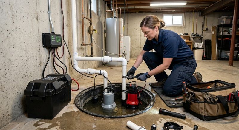 Sump Pump Plumbing in Providence, RI